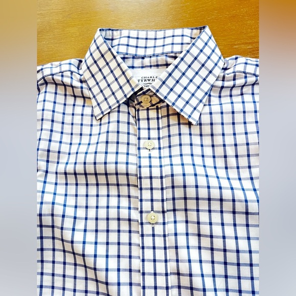 Charles Tyrwhitt Non Iron Button Shirt 17/33 - Picture 2 of 6